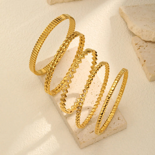 Vnox Romantic Zircon Bracelet For Women No Fading