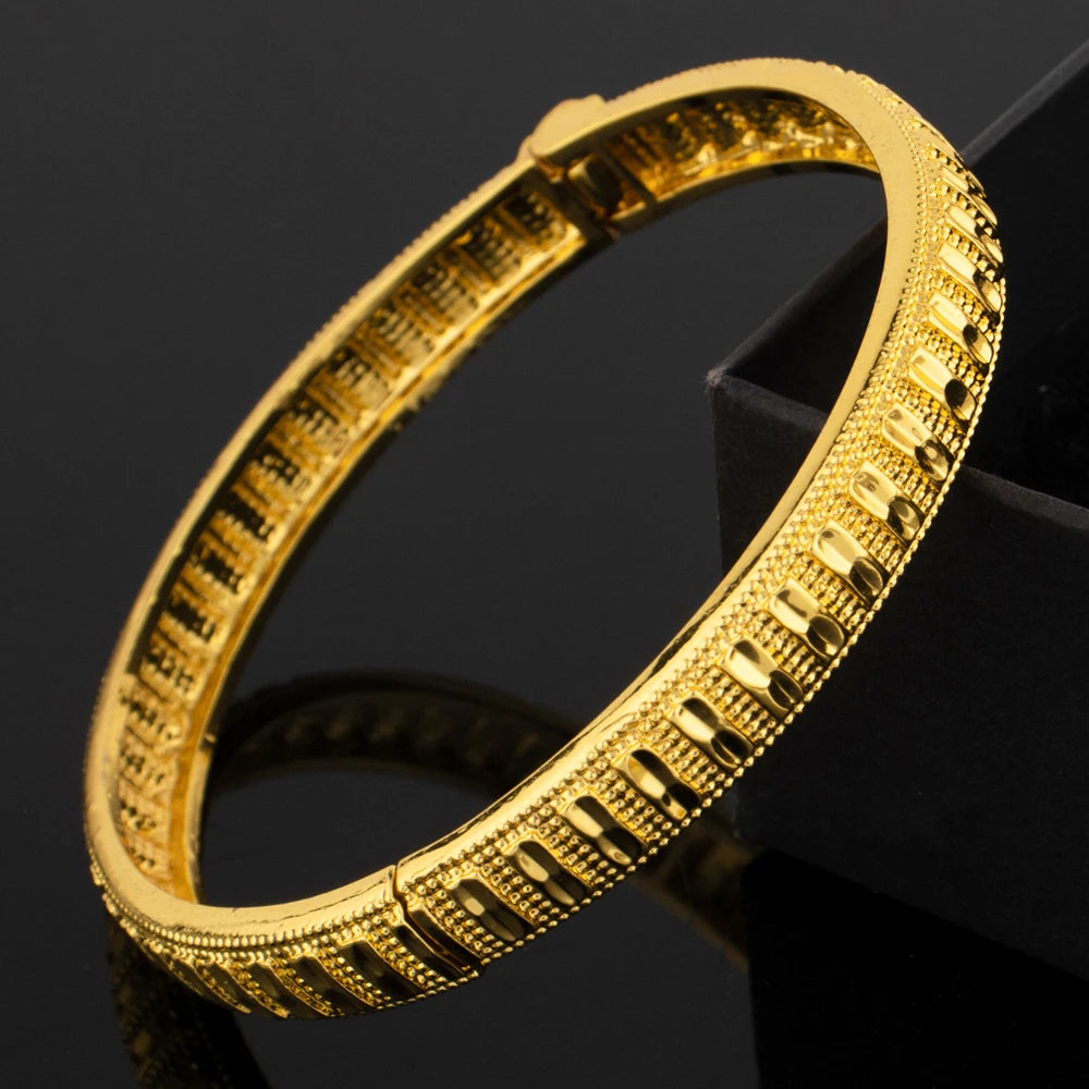 Elegant Stainless Steel Golden Color Bangles