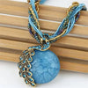 Zenat Elegant Vintage Peacock Tassel Pendant Necklace