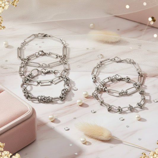 Lobster 304 Stainless Steel Punk Bracelets