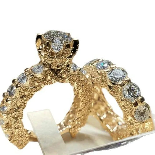 Zenat Attractive Women Rings Gold Color
