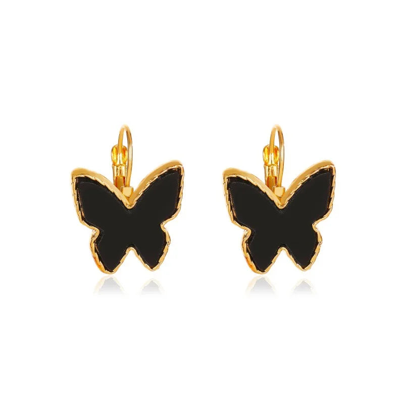 LATS Trend Rhinestone Geometric Drop Earrings for Women Korean Fashion Black Color Dangle Earring 2021 Female Elegant Jewelry