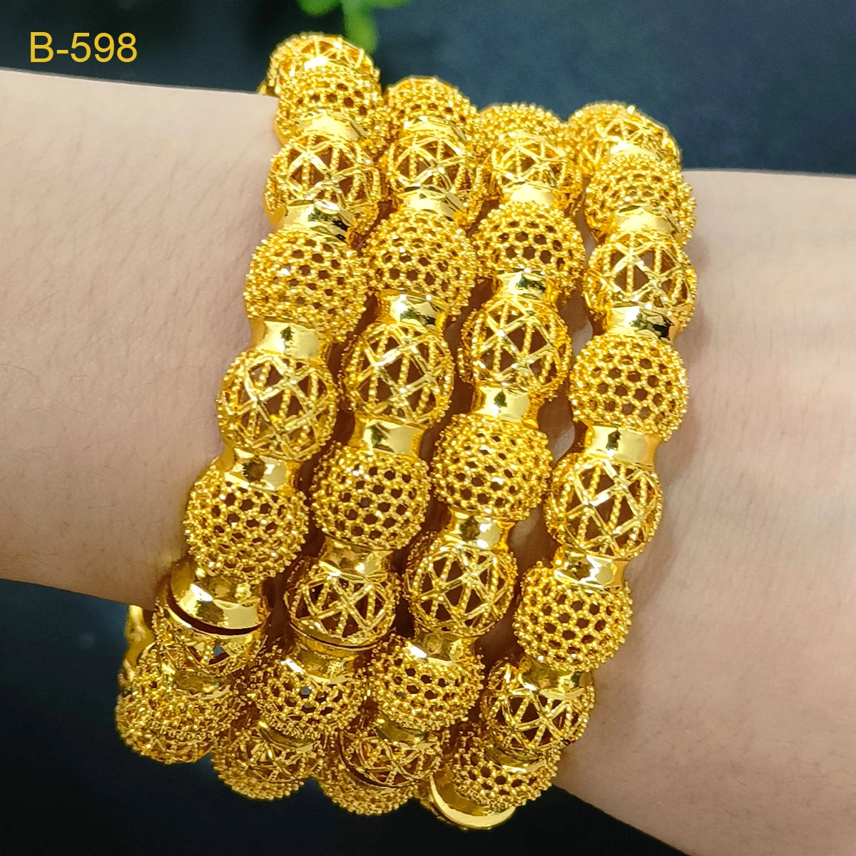 ANIID Luxury African 24k Gold Plated Bangles For Indian Women Wedding Bridal Ethiopian Brazilian Bracelets Dubai Jewellery Gifts