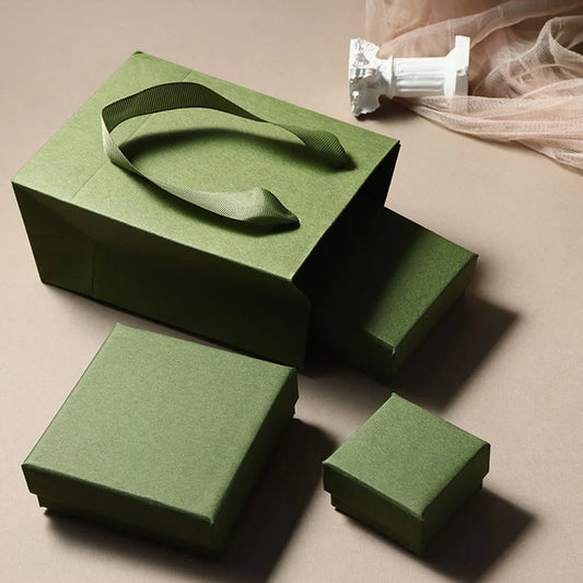 Exquisite Green Jewelery Packaging Box plus Handbag