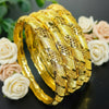 Dubai Style 24K Bangles For Women Wedding Adjustable