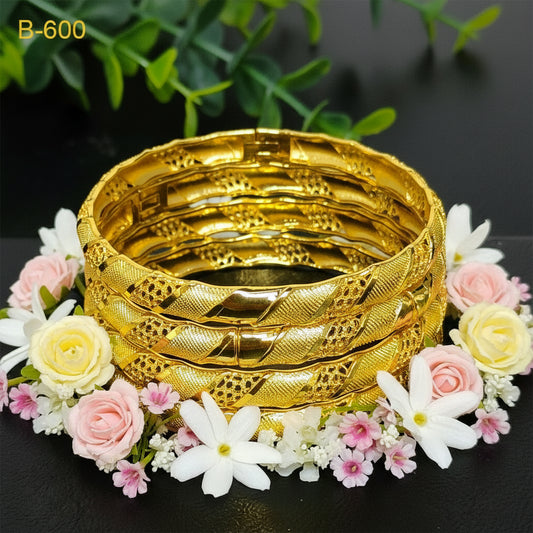 Dubai Style 24K Bangles For Women Wedding Adjustable