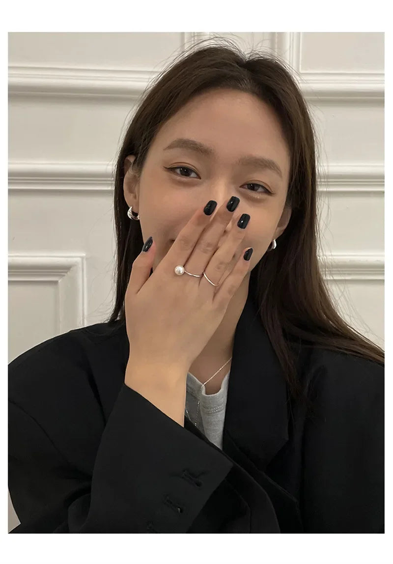 925 Sterling Silver Earrings for Women Ear Hoop Versatile Sweet Girl Fashion Jewery New Year Gifts Accessories