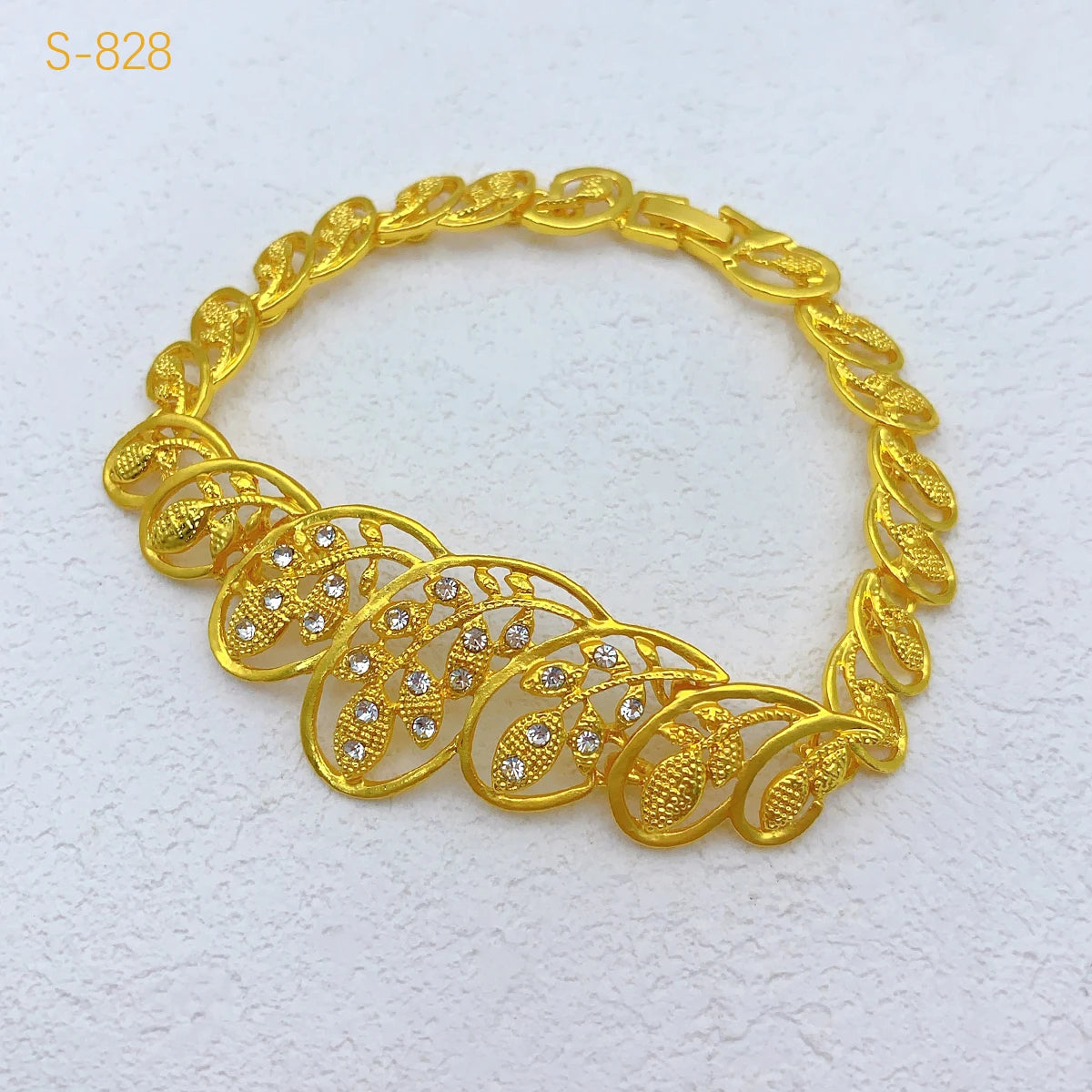 Bridal Dubai Jewelry Set African Wedding 24k Gold Color Jewelry Ethiopia Indian Necklace Bracelet Earring Ring Set Party Gifts