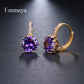 EMMAYA Fashion 9 Colors AAA CZ Element Stud Earrings For Women Wholesale Cheap Factory Price Wedding Party Gift
