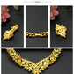 ANIID Dubai Jewelry Sets Gold Color 24k Luxury Big African Nigerian Necklace Bracelets Earring Ring For Wedding Jewelri Party