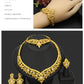 ANIID Dubai Jewelry Sets Gold Color 24k Luxury Big African Nigerian Necklace Bracelets Earring Ring For Wedding Jewelri Party