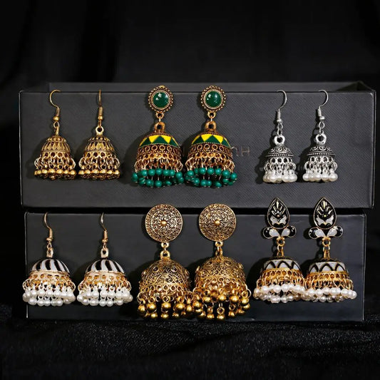 Pendientes Piercing Indian Jewelry Jhumka Charms Earrings For Women Accessories kolczyki Stud Earring Trendy Wedding Ear rings