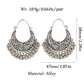Retro Boho Silver Color Tassel Indian Earrings For Women Orecchini Jewelry Gypsy Flower Ladies Jhumka Earrings