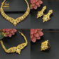 ANIID Dubai Jewelry Sets Gold Color 24k Luxury Big African Nigerian Necklace Bracelets Earring Ring For Wedding Jewelri Party