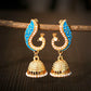 Ethnic Women's Peacock Indian Jewelry Gypsy Vintage Tribe Imitation Pearls Tassel Jhumka Earrings Fashion Jewelry