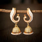 Ethnic Women's Peacock Indian Jewelry Gypsy Vintage Tribe Imitation Pearls Tassel Jhumka Earrings Fashion Jewelry