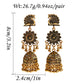 Retro Peacock Flower Afghan Jhumka Indian Earrings For Women Oorbellen Gypsy Jewelry Ethnic Bells Tassel Earrings