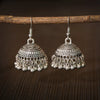Tibetan Jewelry Silver Color India Geometric Hanging Dangle Drop Earrings Bohemia Bells Jhumka Earrings