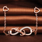 Drop Shipping 925 Sterling Silver Anchor Infinity Heart Charm Silver Bracelet for Women New Arrival