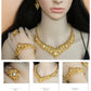 ANIID Dubai Jewelry Sets Gold Color 24k Luxury Big African Nigerian Necklace Bracelets Earring Ring For Wedding Jewelri Party
