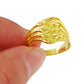Fashion Design Gold Color Finger Rings Women Wedding Jewelry Ring Gold Filled Golden Rings Size 6 7 8 9 R002