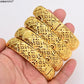 New Luxury Gold Color Bangles Women Men Girls Ethiopian African Dubai Wedding Bracelet Pulseras Party Gifts