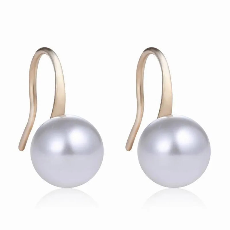 Bijoux Pearls Stud Earrings Fashion Jewelry Brincos Pearls Crystal Earing pendientes mujer boucle d'oreille