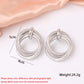 Exaggerated Twisted Dangle Earrings for Women Gold Color Metal Drop Earrings Heavy Multi Circles Earrings pendientes mujer
