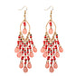 2020 Vintage Ethnic Bohemian White Beads Jhumka Earrings Geometric Metal Tassel Indian Earrings Tibetan Jewelry