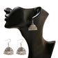 Tibetan Jewelry Silver Color India Geometric Hanging Dangle Drop Earrings Bohemia Bells Jhumka Earrings