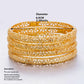 24k 6Pcs Gold Color Dubai India Bangles For Women African Bridal Bangles Bracelets Gold Wedding Bangles Jewellery Gifts