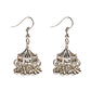 Tibetan Jewelry Silver Color India Geometric Hanging Dangle Drop Earrings Bohemia Bells Jhumka Earrings