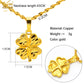 ANIID Dubai Golden Necklace Nigerian Bridal Wedding Fashion Hollow Flower Chain Pendant Indian Arab Kids Jewellery For Girls