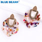 Earrings for Women 2019 New Bohemian Acrylic Colorful Resin Minimalist Earring Dangle Unique Design Statement  Wedding Jewelry