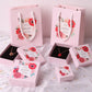 Pink Print 5Sizes Gift Box For Bracelets Earring Ring Necklace