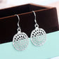 Charms 925 Sterling Silver Pretty Round shape earrings for Women fashion wedding party Jewelry Christmas Gifts
