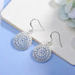 Charms 925 Sterling Silver Pretty Round shape earrings for Women fashion wedding party Jewelry Christmas Gifts