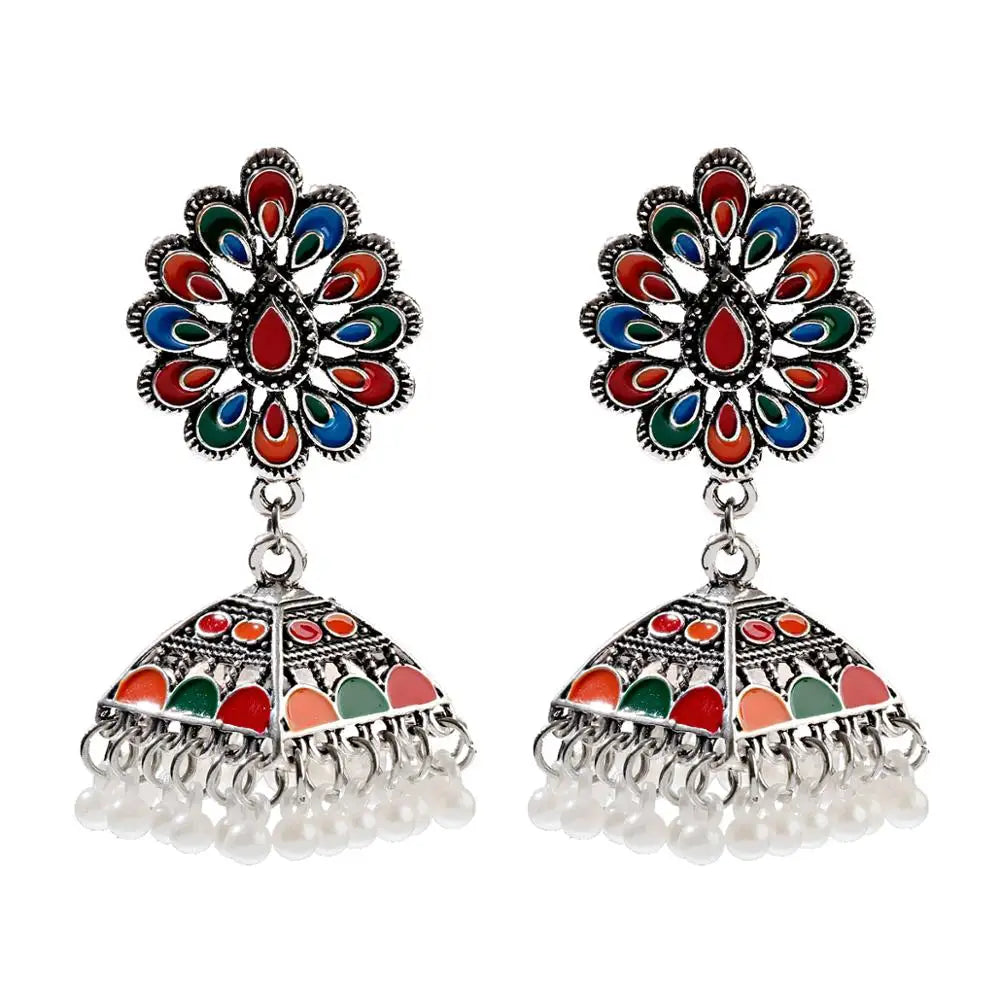 Pendientes Piercing Indian Jewelry Jhumka Charms Earrings For Women Accessories kolczyki Stud Earring Trendy Wedding Ear rings