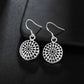 Charms 925 Sterling Silver Pretty Round shape earrings for Women fashion wedding party Jewelry Christmas Gifts