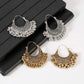 Retro Boho Silver Color Tassel Indian Earrings For Women Orecchini Jewelry Gypsy Flower Ladies Jhumka Earrings