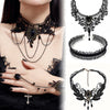 Korean Fashion Velvet Choker for Women Vintage Sexy Lace Necklace with Pendants Gothic Girl Neck Jewelry Accessories