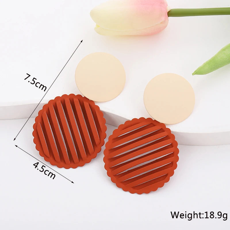 New Brown Color Women Hanging Earrings Beer Bottle Pendants Drop Earrings Square Earrings Fashion Jewelry pendientes mujer