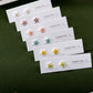 Handmade Multicolor Ceramic Flower Earrings With Stainless Steel Pin - Trendy And Eye-catching Jewelry Z638