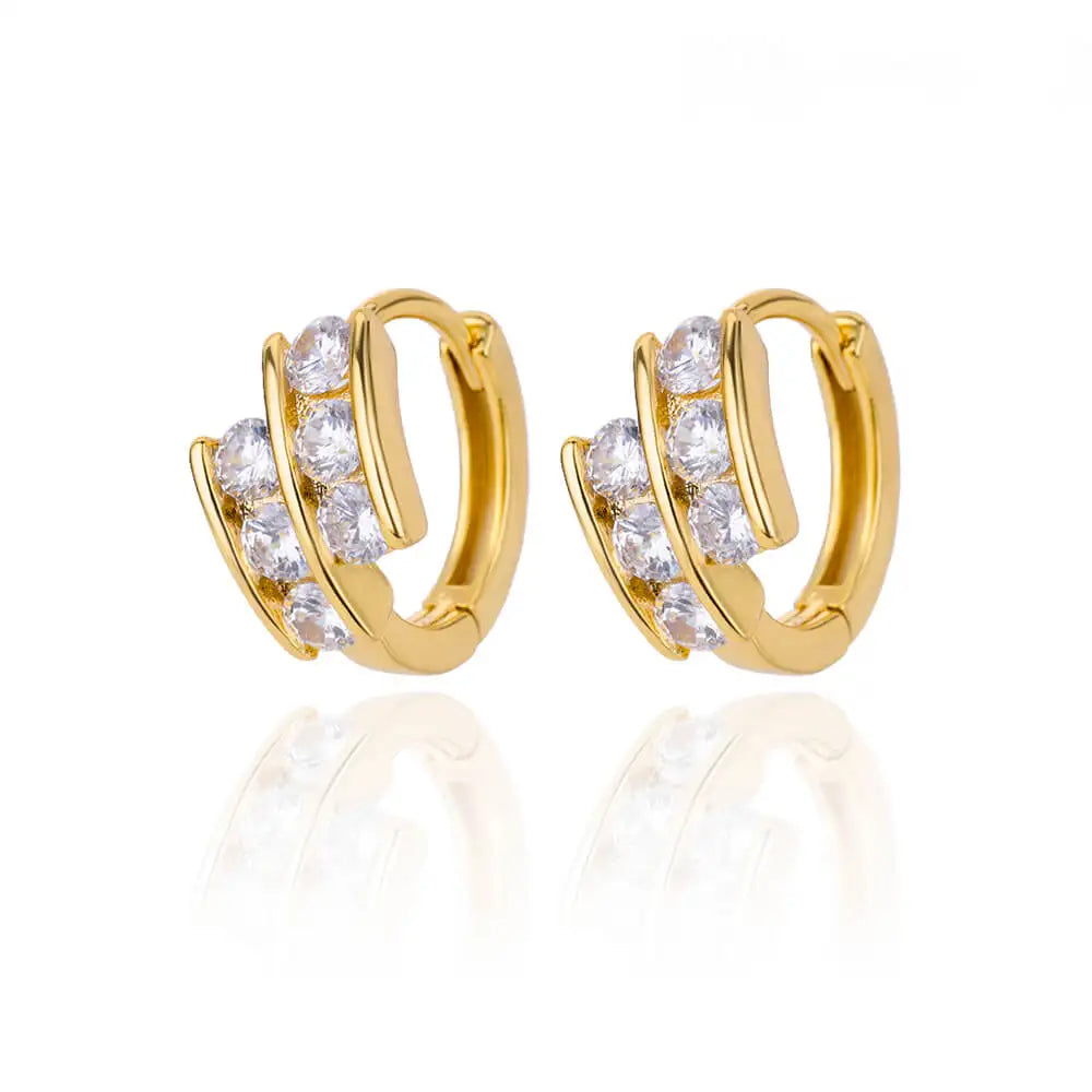 Stainless Steel Evil Eye Earrings for Women 2024 Trend Gold Color Round Circle Hoop Earrings Luxury Wedding Jewelry aretes