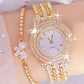 2pcs Fashionable Diamond Studded Real Nail Scale Alloy Set Quartz Bracelet Watch FOR WOMEN'S Watches