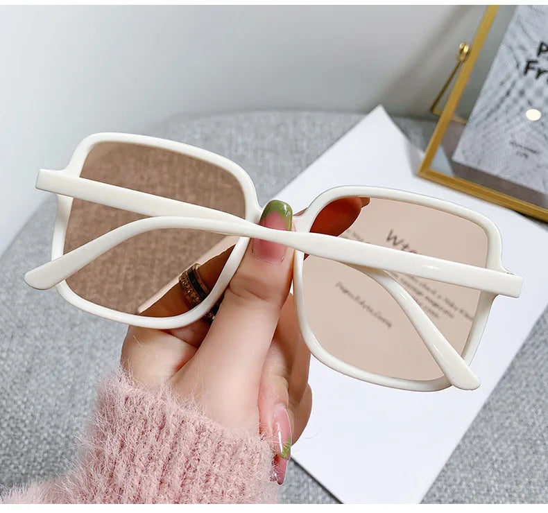 New Oversized Rectangle Sunglasses Women's Fashion Square Sun Glasses Men's Classic Vintage Eyewear UV400 Oculos De Sol