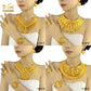 ANIID Luxury Indian Jewelry Sets for Women Party Dubai 24K Gold Color Necklace Set African Wedding Traditional Jewelry Gifts
