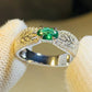 2025 New Luxury High End Party Women's Ring Bright Green Oval Crystal Noble  Retro Style Accessories Gorgeous Gift