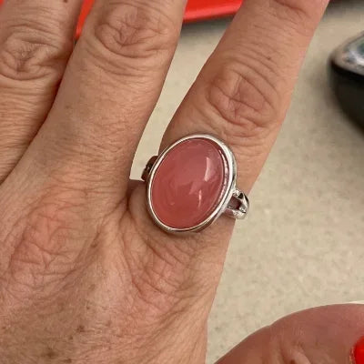 Luxury Fashion Pink Zirconia Engagement/wedding Rings for Women Trendy Sweet and Romantic Anniversary Jewelry Accessories