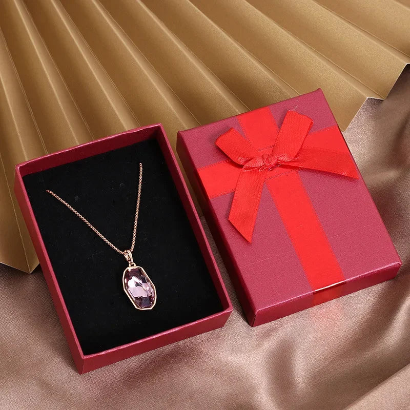 Jewelery Gift Box For Earrings Necklace Rings